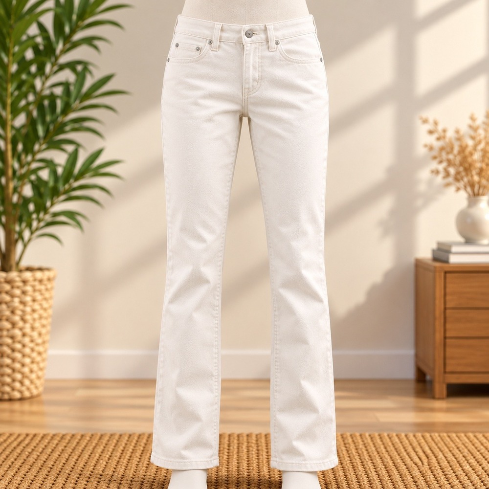 Levi's 721 High Rise Skinny Jeans Womens 27 White Denim Pants